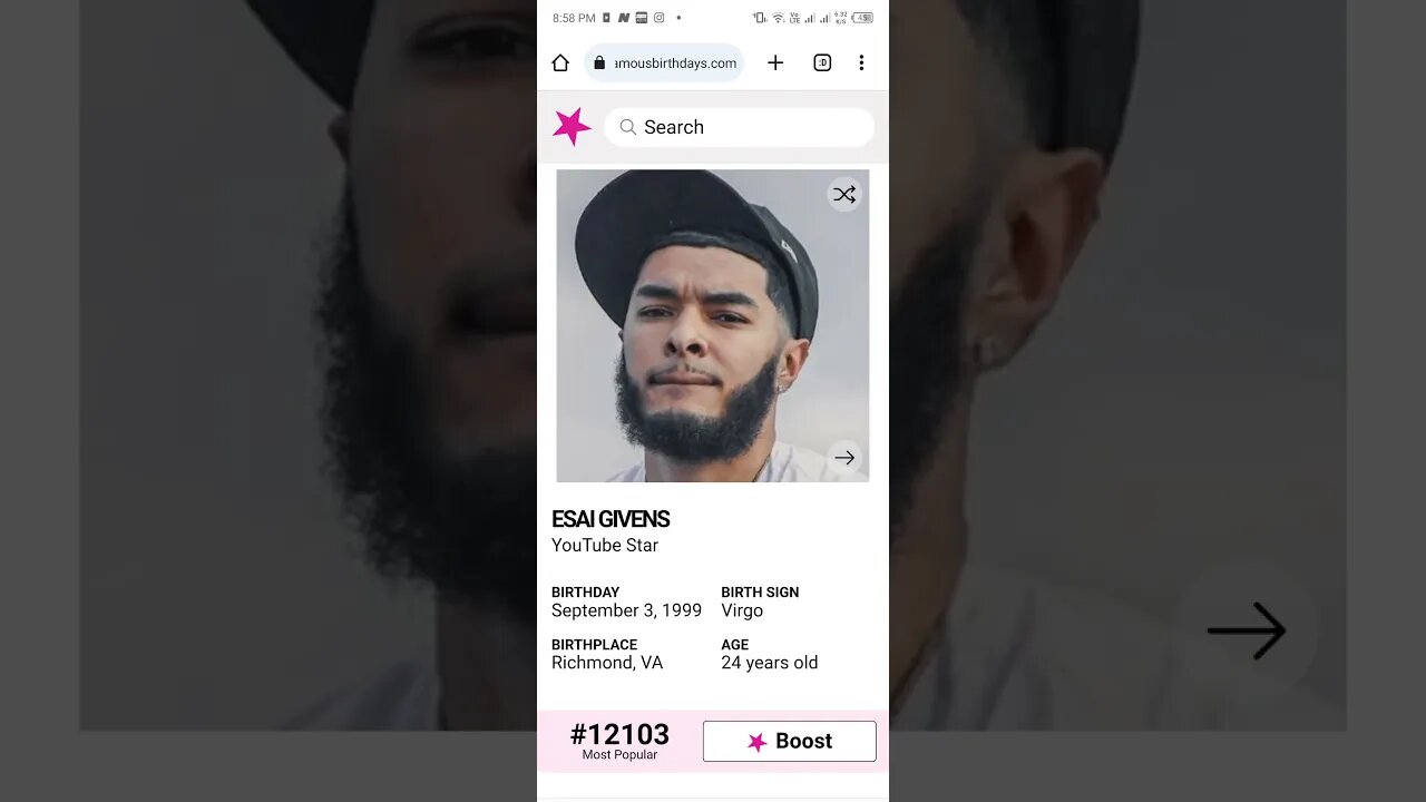 HAPPY 24 BIRTHDAY ESAI GIVENS YouTube Star