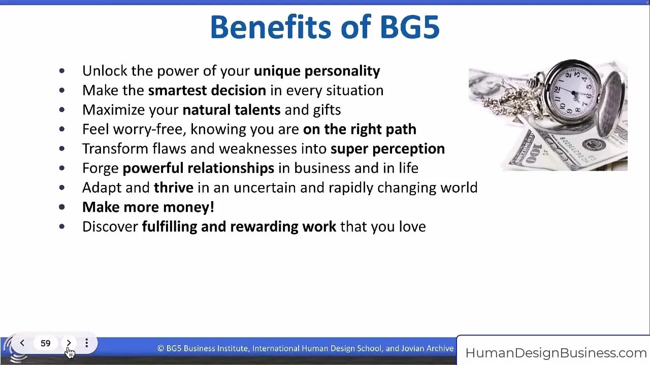 Benefits of BG5 - Human Design for Business