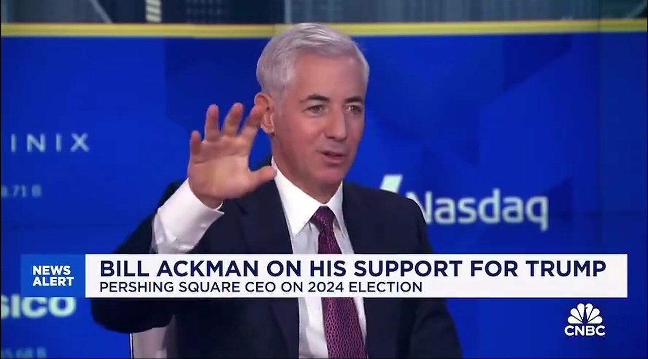 ⚡ Bill Ackman on why he is supporting Trump 🎯