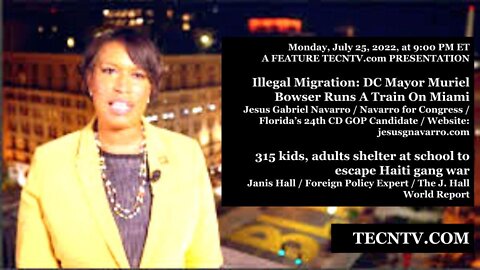 TECNTV.COM / Illegal Migration: DC Mayor Muriel Bowser Runs A Train On Miami