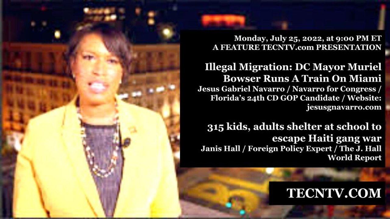 TECNTV.COM / Illegal Migration: DC Mayor Muriel Bowser Runs A Train On Miami