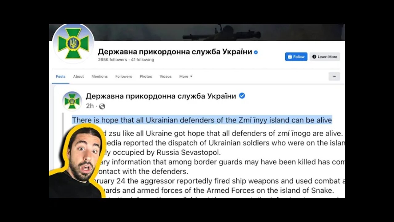 Are Snake Island Ukrainians Actually ALIVE?! Ukrainian Government Page Challenges Media Narrative.