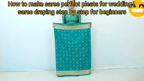 How to make Saree Perfect Pleats for Wedding. Saree Draping step By step for beginners.