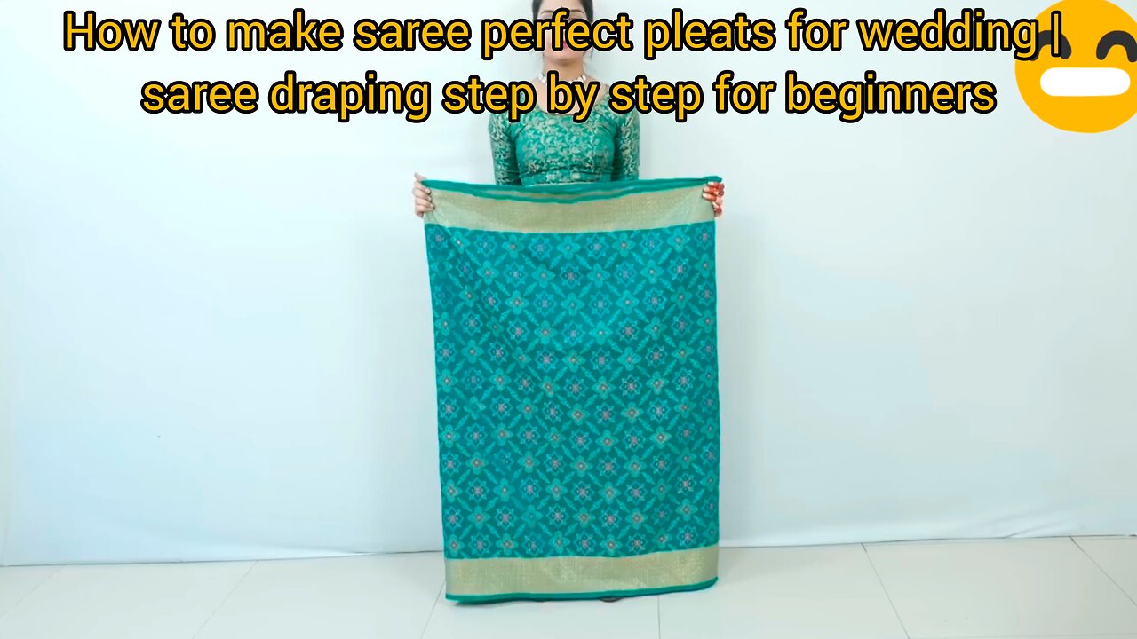 How to make Saree Perfect Pleats for Wedding. Saree Draping step By step for beginners.