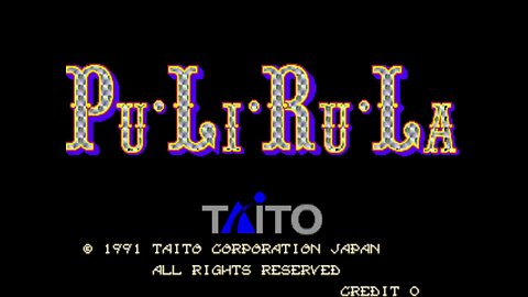 PuLiRuLa Arcade Game, Taito Corporation 1991, playthrough