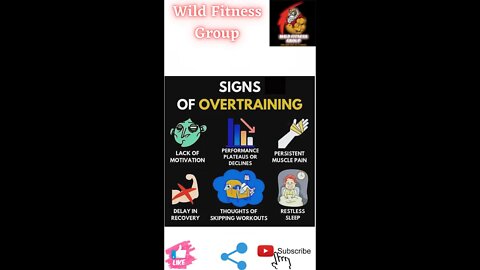 🔥Signs of overtraining🔥#fitness🔥#wildfitnessgroup🔥#shorts🔥