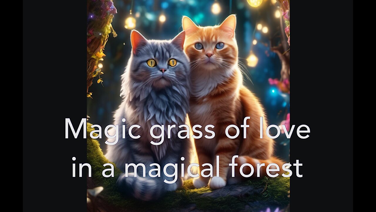 Love or not? Magic grass of love in magic forest.