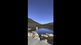 Cold Plunge On A Mountain Top