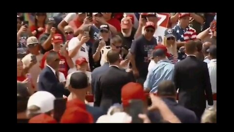 TRUMP checks on a rally supporter in NC.