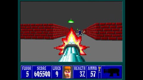 Wolfenstein 3D, DOS, 1992 - 100% Complete, Episode 1 Floor 5