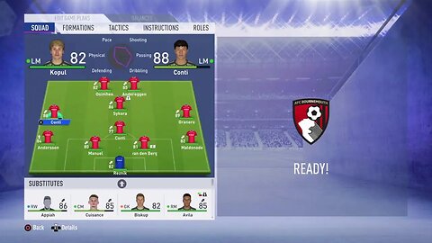 Nottingham Forest S:11 2028-2029 EPL Match 35 VS Bournemouth (22-8-3)