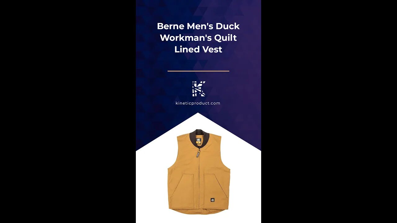 Made for Work: Berne®️ Duck Workman's Vest