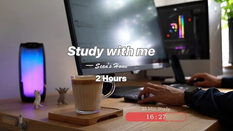 2-Hour Study with Me in the morning | Pomodoro, Lofi | Day 1