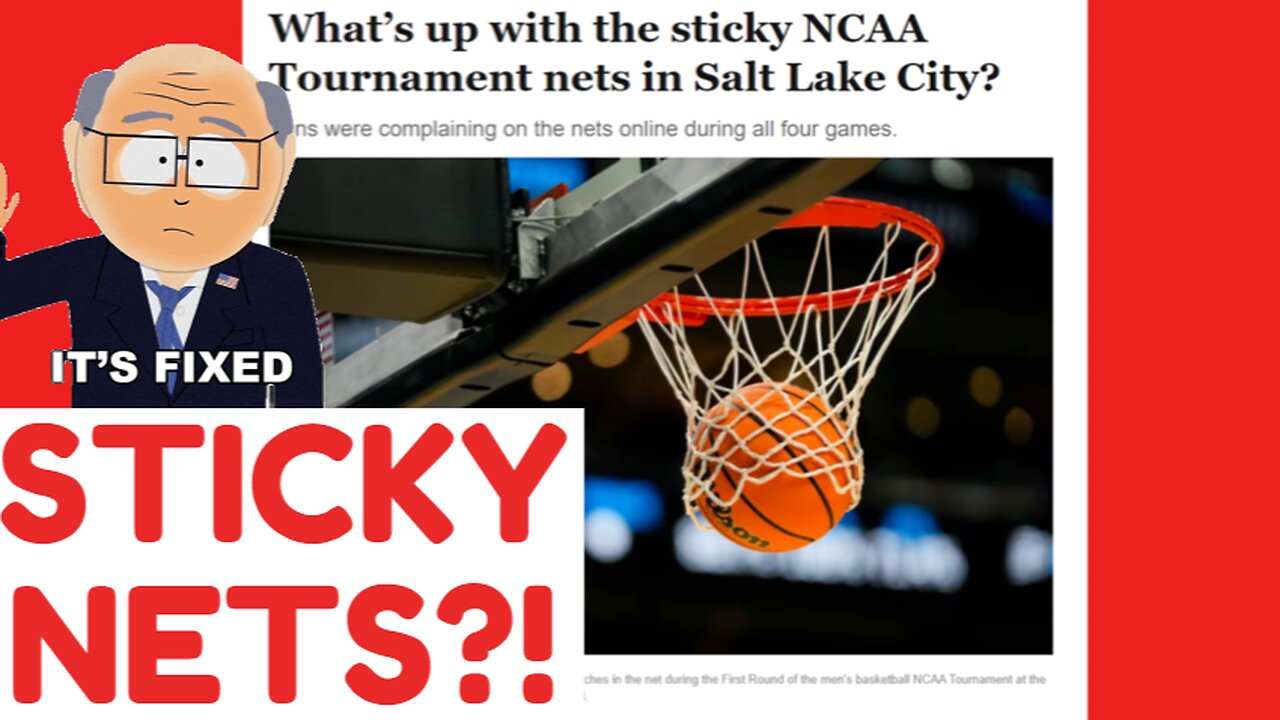STICKY NETS!? Arizona Coach COMPLAINS!! Rigged? #NetGATE #deflategate #2024 March Madness #ncaabb