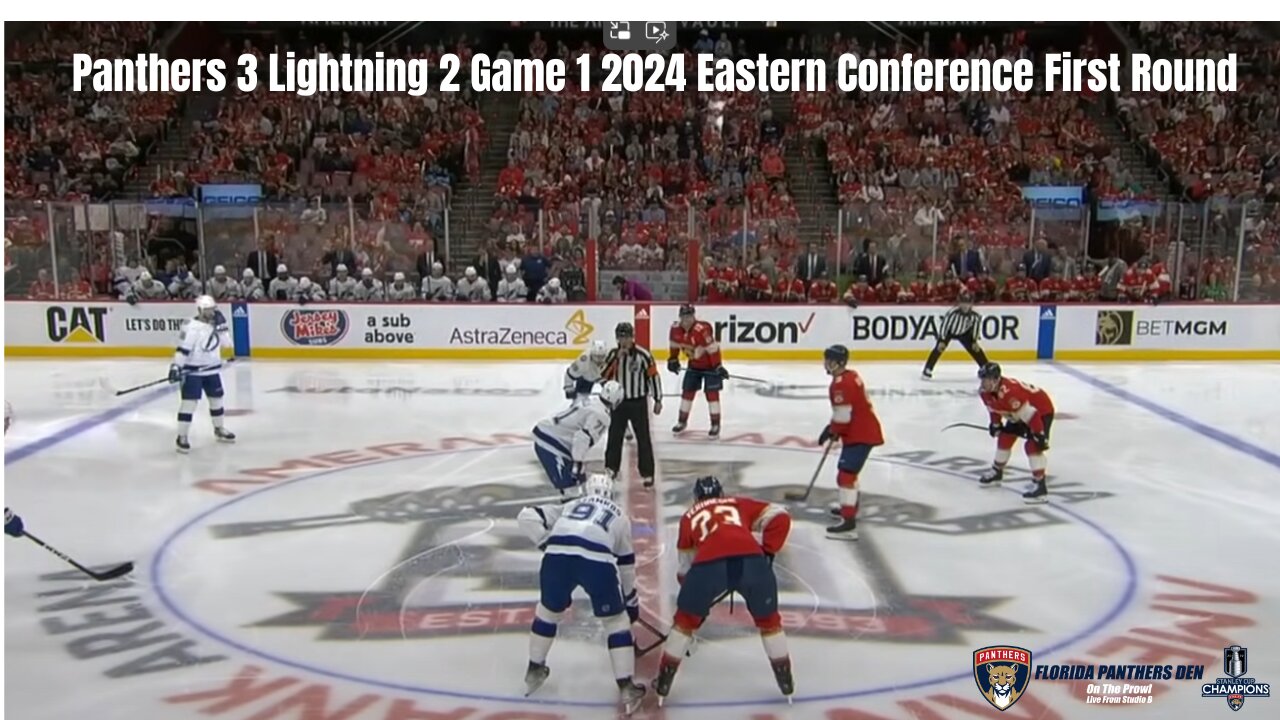 Panthers 3 Lightning 2 Game 1 2024 Eastern Conference First Round