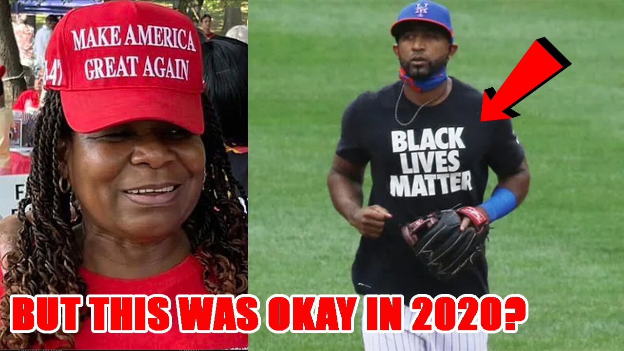 Black Trump supporter KICKED OUT of Mets game for wearing a MAGA hat! Mets PANIC and APOLOGIZE!