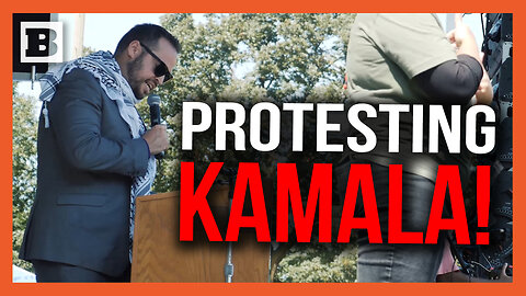 Leftist Protester Bashes Kamala for Being "Complicit" in "Genocide" of Palestinians