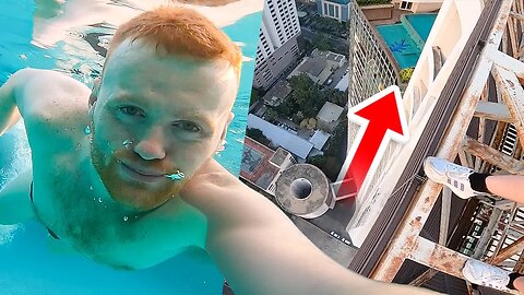 Sneaking into Rooftop pool in Asia!