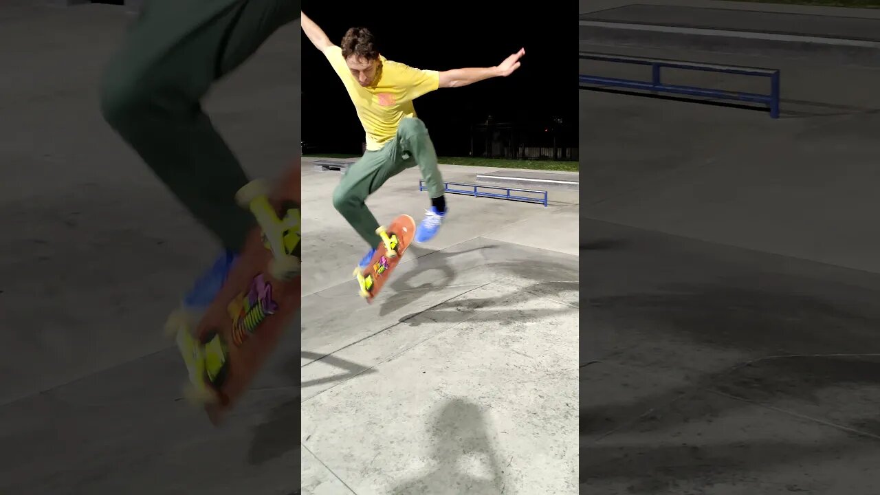 Semi-clean Kickflip
