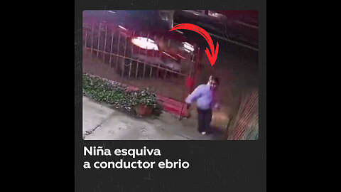 Niña se salva de milagro de ser atropellada por conductor ebrio en Chile