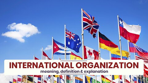 What is INTERNATIONAL ORGANIZATION?