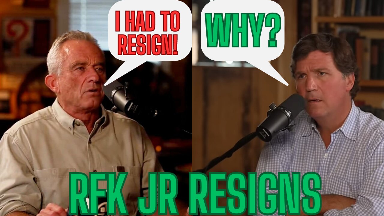 RFK JR EXPLAINS WHY HE TURNED IN HIS RESIGNATION!