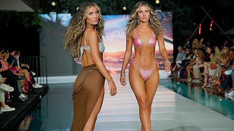 Lindsay Stock in SLOW MOTION | Miami Swim Week 2024🍑💦