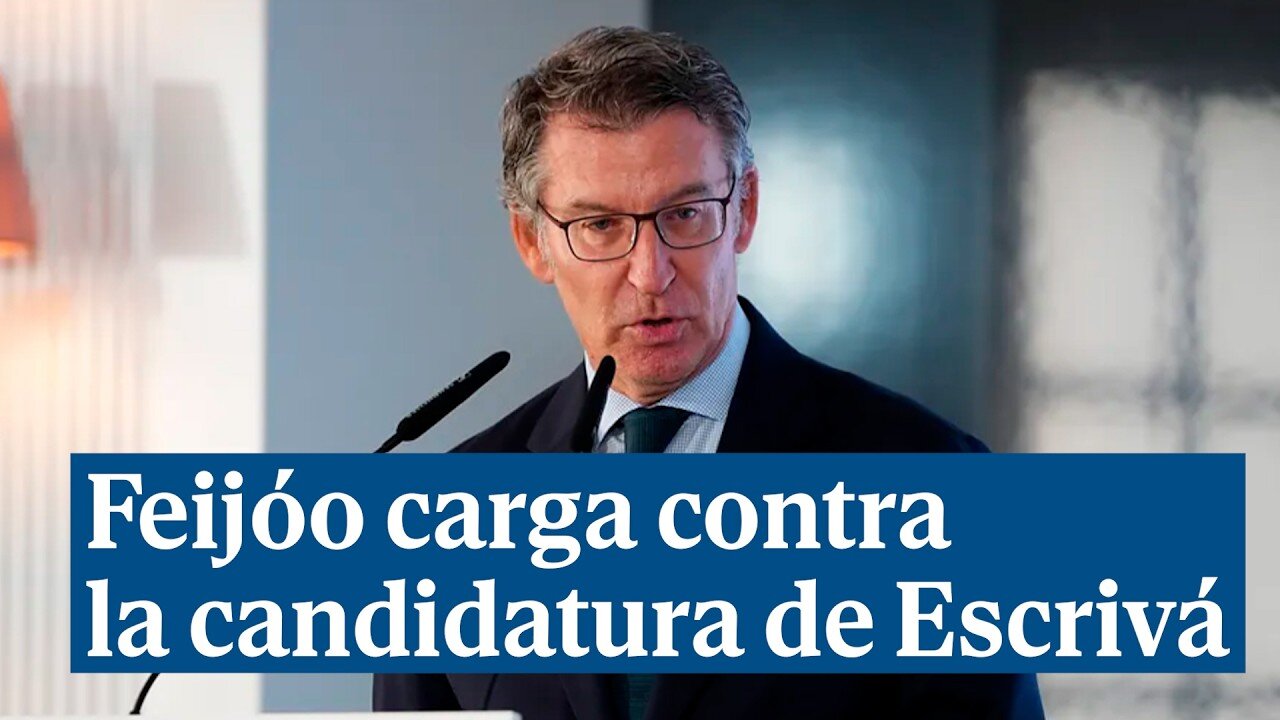 Feijóo, sobre Escrivá: "No se puede ser ministro por la mañana y gobernador por la tarde"