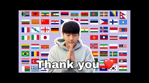 How to say "Thank you" in 60+ different languages