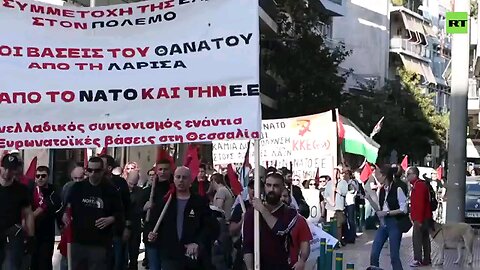 Hundreds march for Greece's exit from NATO & EU