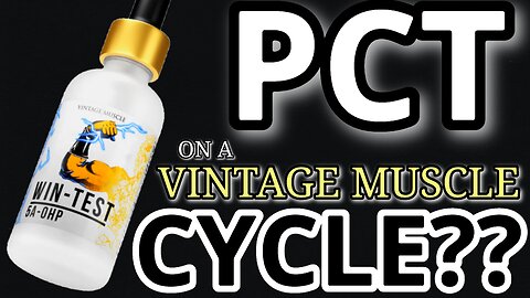 HOW TO PCT ON A VINTAGE MUSCLE STACK - WIN-TEST / RAD-MASS / EQUI-MASS