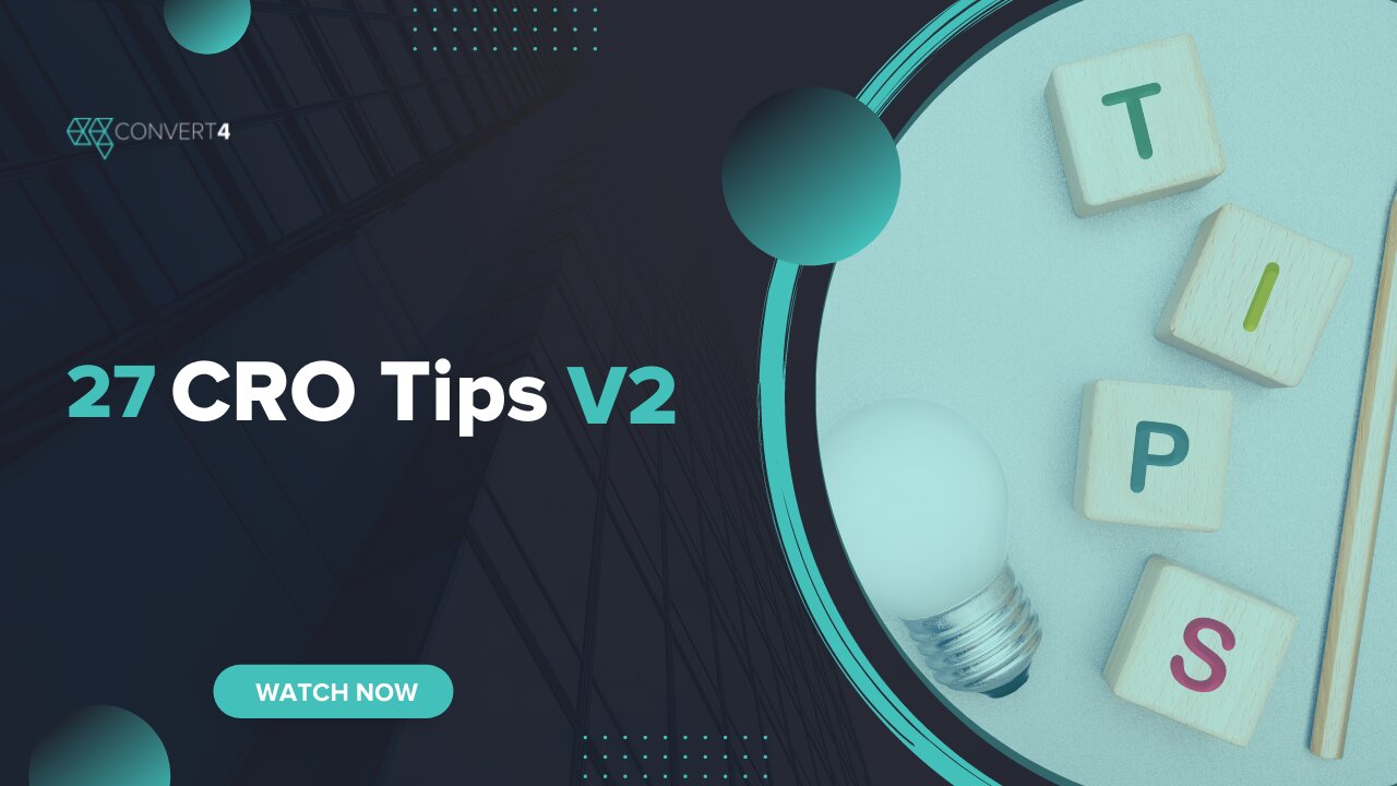 27 CRO Tips V2
