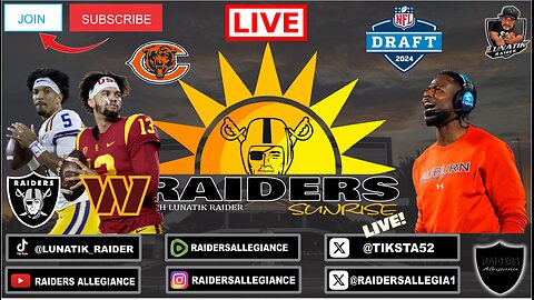 #RAIDERS SUNRISE LIVE! W/ LUNATIK RAIDER: HOW CAN THE RAIDERS TRADE UP? #rn4l #RaiderNation