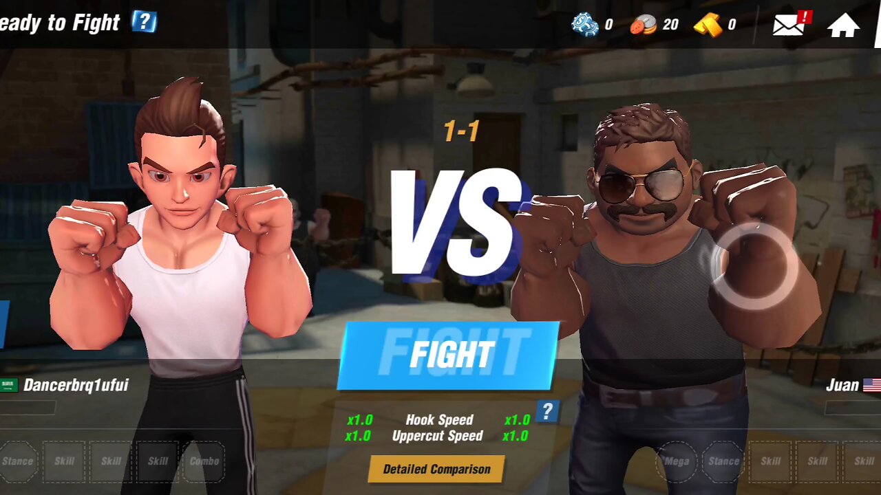 1 vs 3 Boxing game three competition