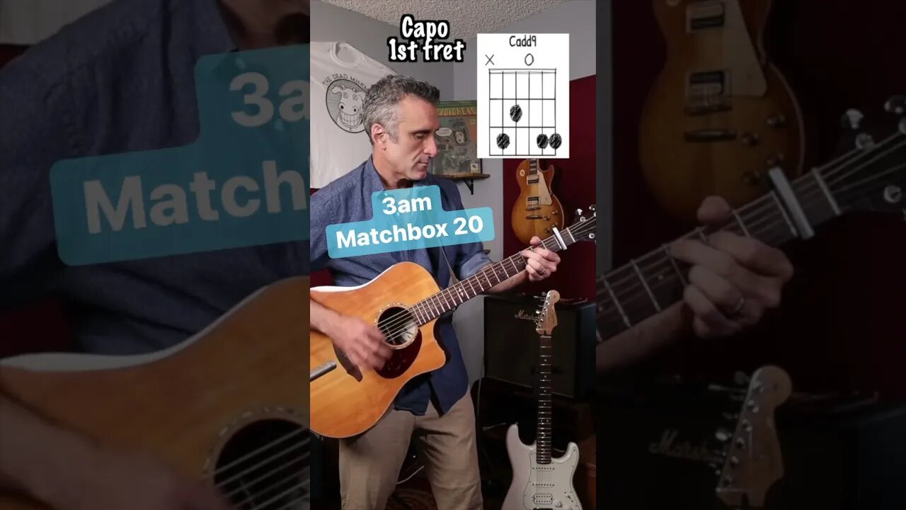 The cool acoustic intro from 3 am by matchbox 20 #shorts
