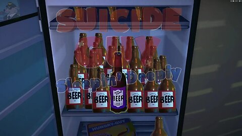 Extra Strong Beer Brings Nightmares - Suicide Guy Sleeping Deeply