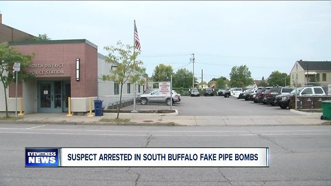 South Buffalo man arrested in South Buffalo fake pipe bombs