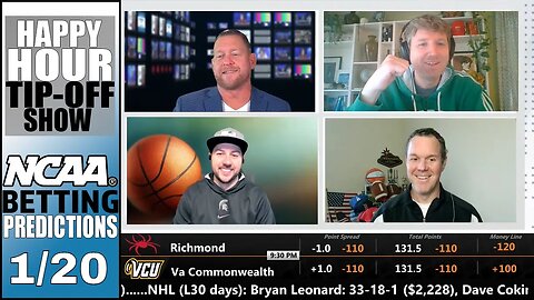 College Basketball Picks, Predictions and Odds | Happy Hour Tip-Off Show for January 20
