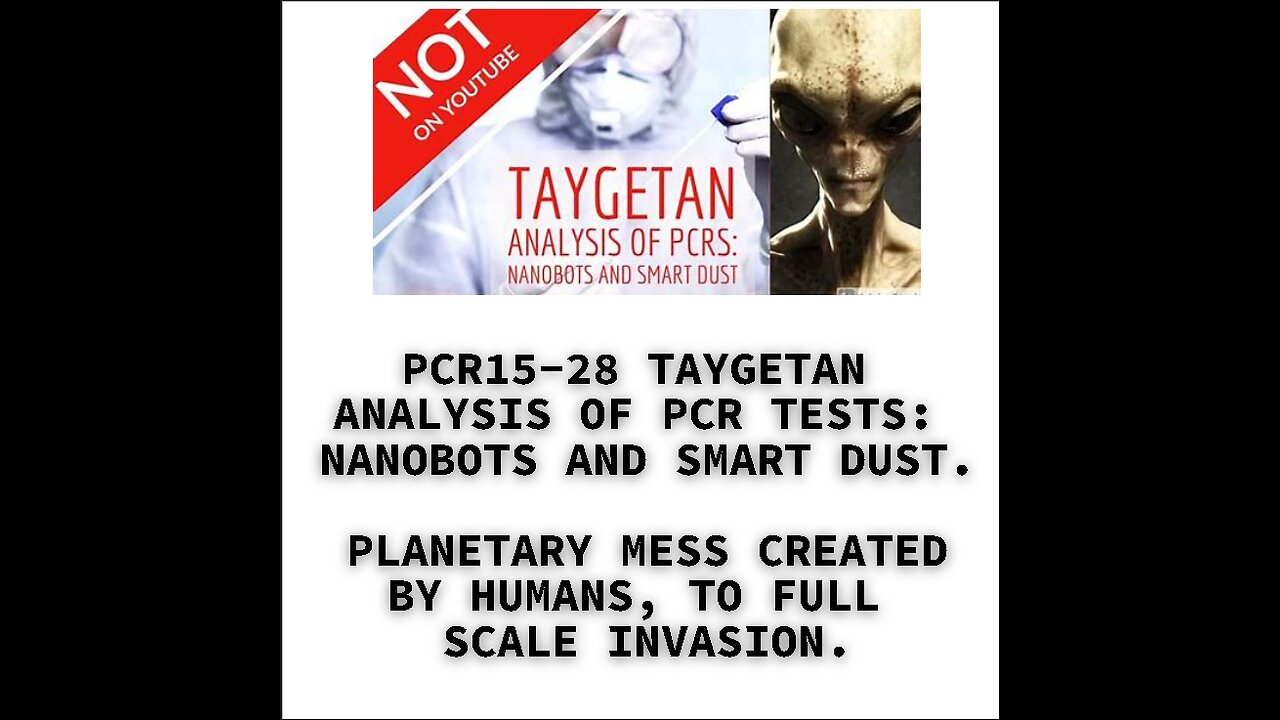 PCR15-28 TAYGETAN ANALYSIS OF PCR TESTS: NANOBOTS AND SMART DUST. PLANETARY MESS CREATED BY HUMANS,