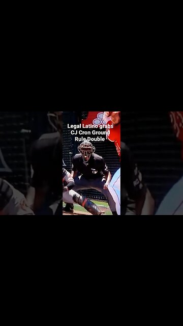 Legal Latino Heat grabs CJ Cron Ground Rule double Anaheim Angels