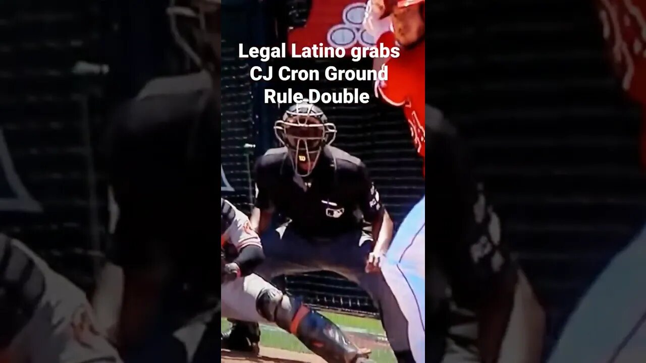 Legal Latino Heat grabs CJ Cron Ground Rule double Anaheim Angels