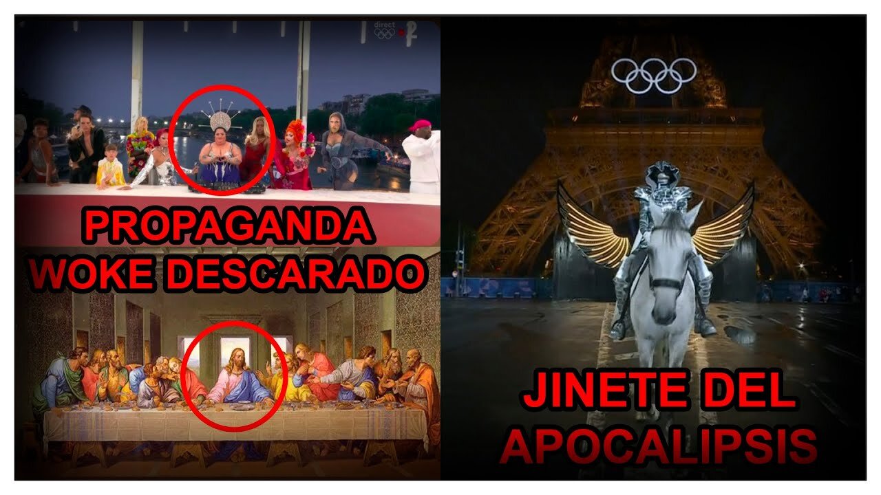 I MESSAGGI OCCULTI E IL SIMBOLISMO USATO NELL'INAUGURAZIONE MASSONICA DEI 33mi GIOCHI OLIMPICI ESTIVI DI PARIGI 2024 DALLA CULTURA WOKE PROGRE,AL MULTICULTURALISMO SODOMITA LGBTQ,AL CAVALLO BIANCO DELL'APOCALISSE