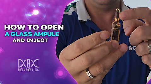 How to open a glass ampule and inject