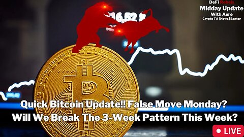 Bitcoin Price Update, Will We Snap This Month Long Sideways Chop This Week?
