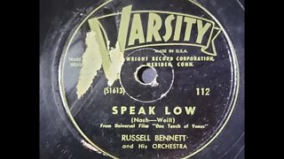 Russell Bennett and His Orchestra – Speak Low