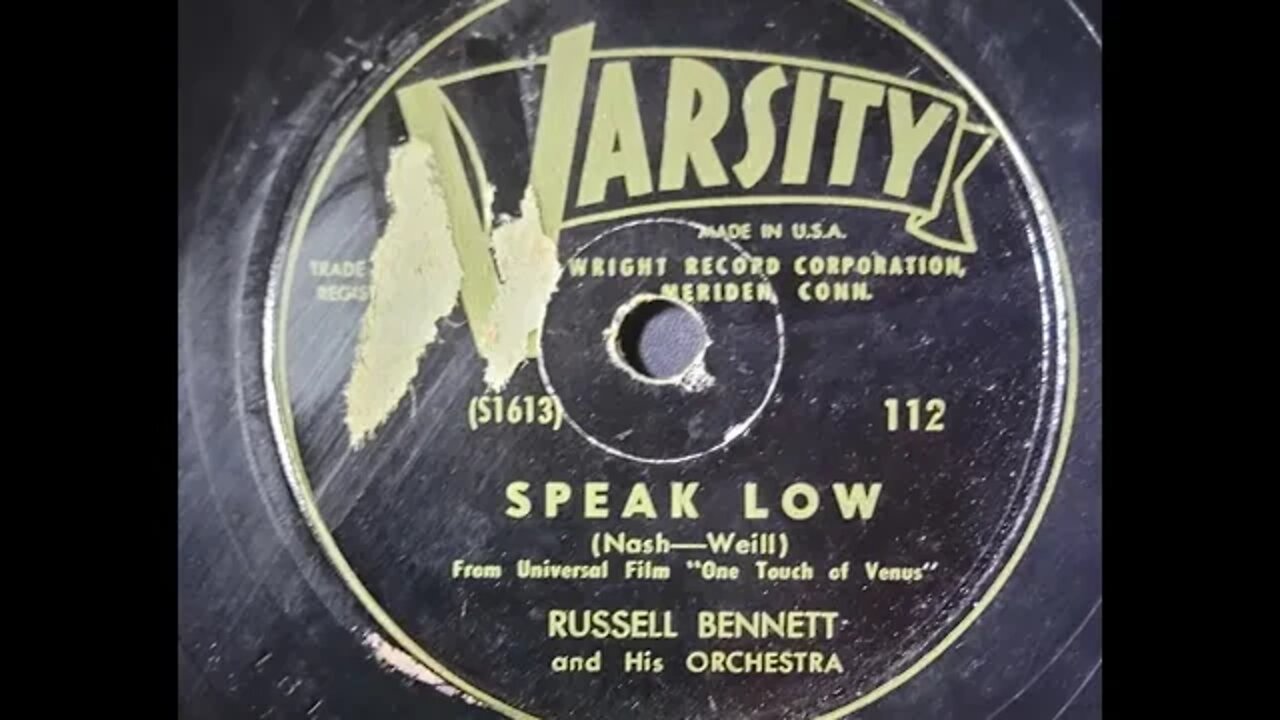 Russell Bennett and His Orchestra – Speak Low