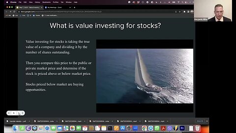 May 7 2023 - Benjamin Z Miller Investor Networking Group - Value Investing