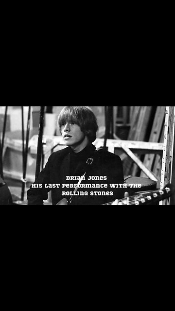 Unbelievable: Brian Jones's Last Performance with the Rolling Stones! #shorts #rollingstones