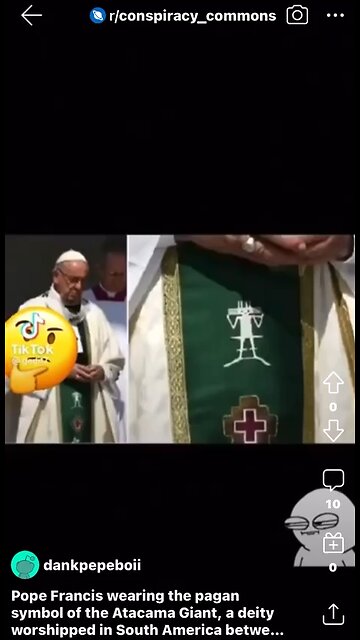 WTF moment with pope Francis