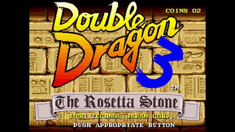 Double Dragon 3 Arcade Game, Technos 1990, playthrough